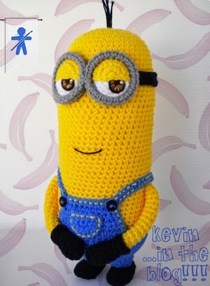 Minion Kevin Amigurumi Crochet Pattern by Amigurumi's Fan Club