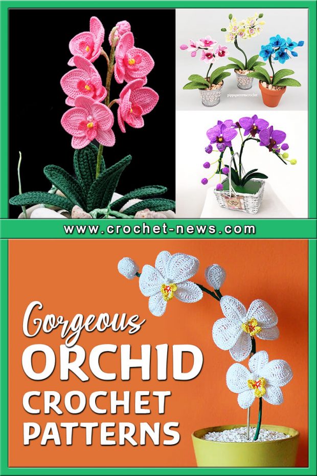 GORGEOUS CROCHET ORCHID PATTERNS