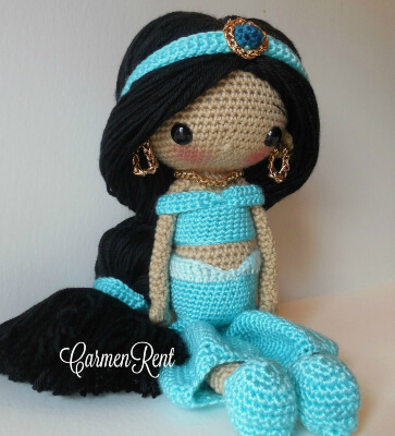 Jasmine Amigurumi Doll Crochet Pattern by CarmenRent