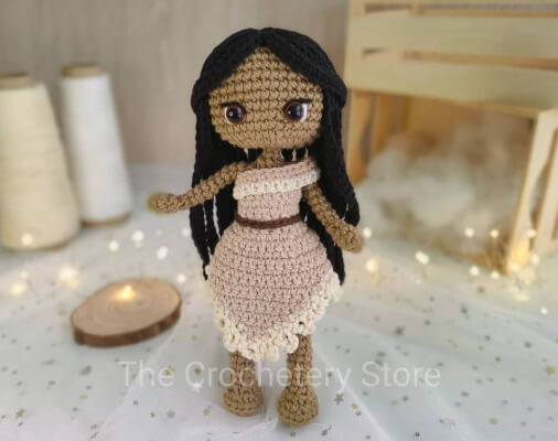 Pocahontas Amigurumi Disney Princess Crochet Pattern by TheCrocheteryStore