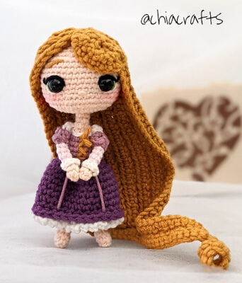 Rapunzel Amigurumi Crochet Disney Princess Pattern by Chiara Cremon 1