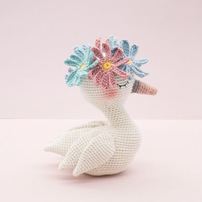 Clara, The Swan Bird Amigurumi Crochet Pattern by The Little Hook Crochet