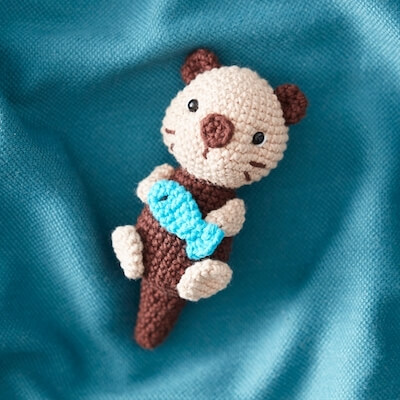 Crochet Amigurumi Otter Pattern by Hobby Craft