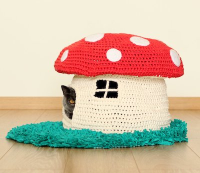 Crochet Mushroom Pet House Pattern by Buddyrumi