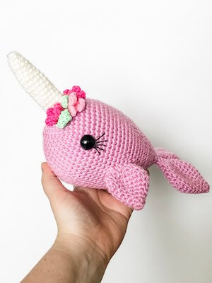 Crochet Narwhal Pattern by The Friendly Red Fox