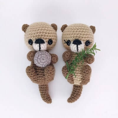 Crochet Otter Friends Pattern by Theresa's Crochet Shop