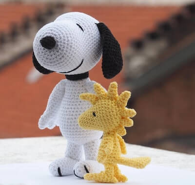 Crochet Snoopy And Woodstock Amigurumi Pattern by Amigurinos