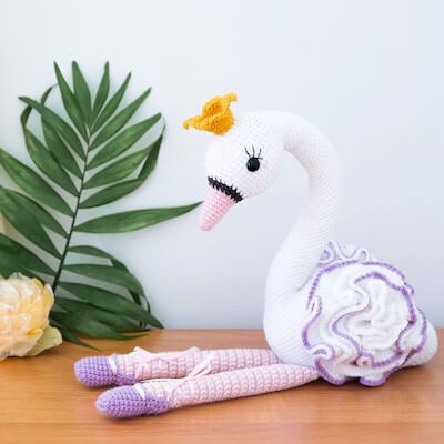 Crochet Swan Princess Pattern by My Crochet Wonders