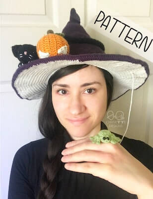Crochet Witch Hat Pattern by Chrisette Designs