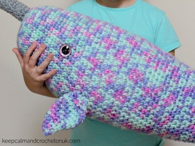 Free Giant Narwhal Crochet Pattern by Keep Calm And Crochet On U.K.