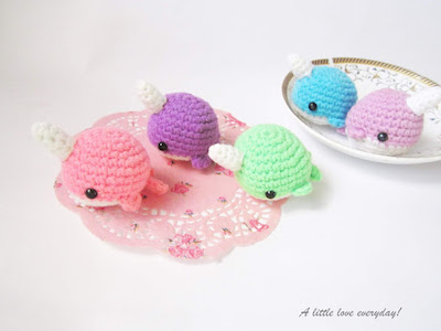 Free Narwhal Amigurumi Crochet Pattern by A Little Love Everyday