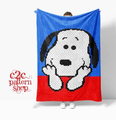 Snoopy Blanket Crochet Pattern by C2C Pattern Shop
