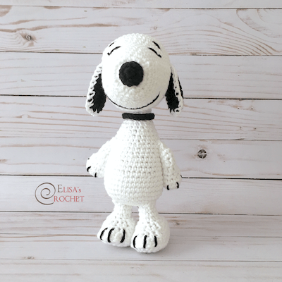 Snoopy Free Crochet Pattern by Elisa's Crochet