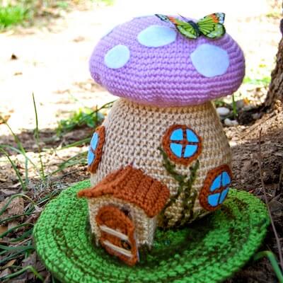 Spring Fairy House Crochet Pattern by Crafty Is Cool