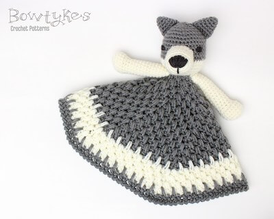 Wolf Lovey Crochet Pattern by Bowtykes