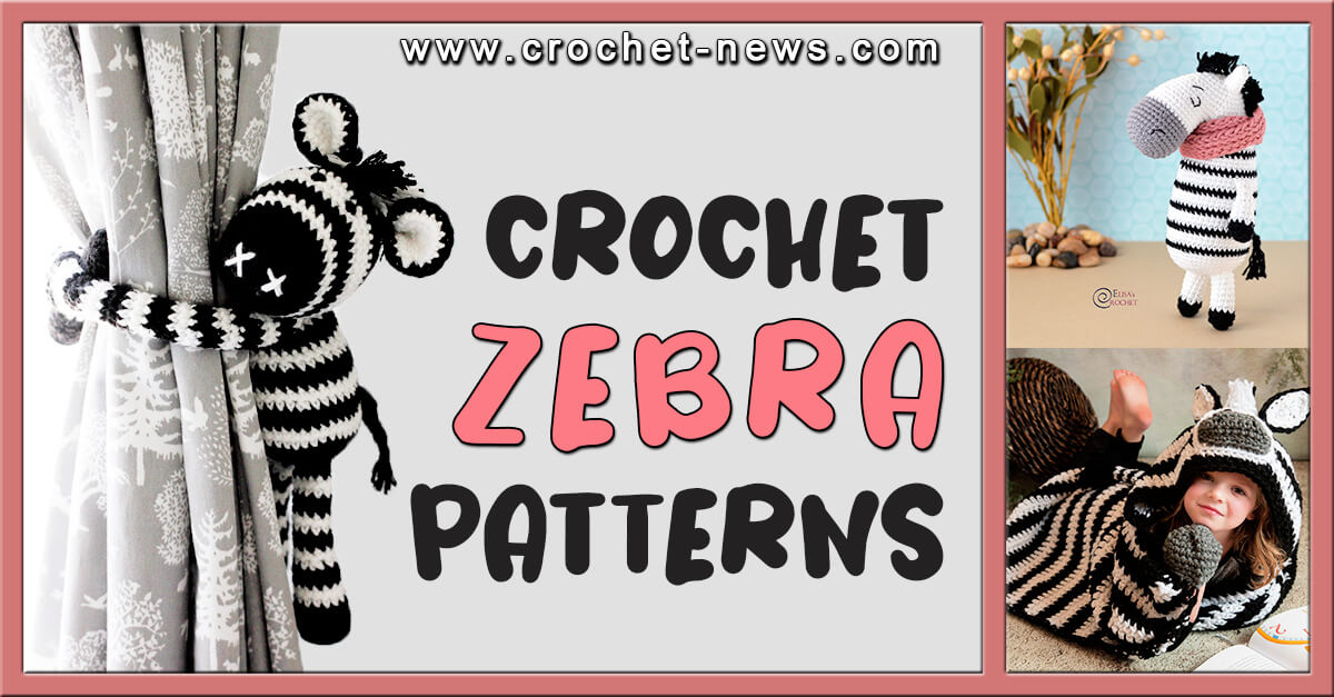 12 Crochet Zebra Patterns