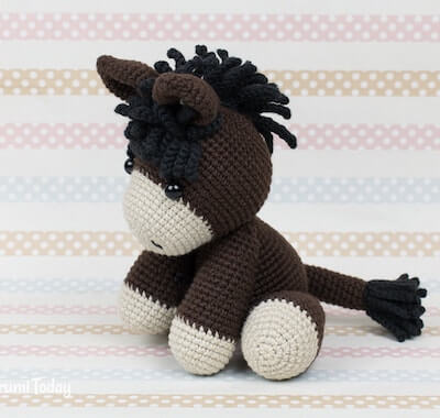 Baby Amigurumi Donkey Pattern by Amigurumi Today