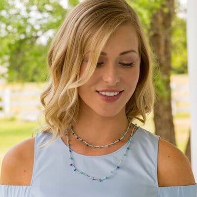 Beaded Crochet Necklace Pattern by Red Heart