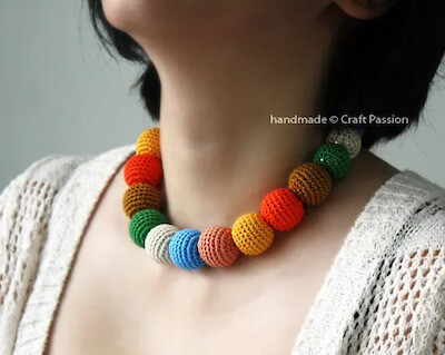 Crochet Bead Necklace Pattern by Instructables