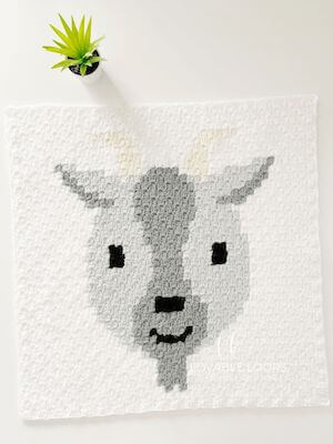 C2C Goat Crochet Pattern by Lovable Loops