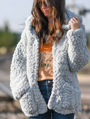 Chunky Crochet Jacket Pattern by Mama In A Stitch