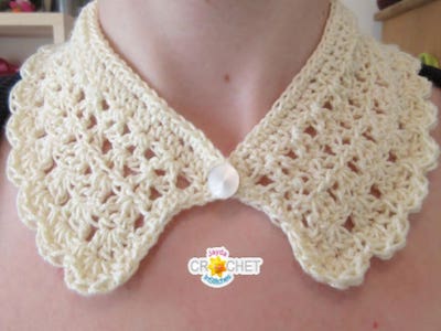 Crochet Easy Lace Collar Pattern by Jayda In Stitches