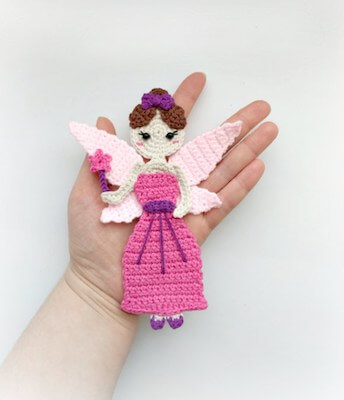 Crochet Fairy Applique Pattern by Fancy Infancy Crochet