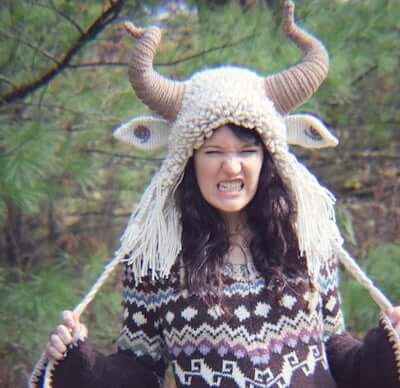 Crochet Goat Hat Pattern by Morale Fiber