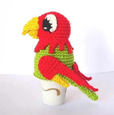 Crochet Parrot Egg Cozy Pattern by Spring Freshness