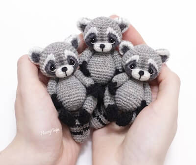 Crochet Raccoon Pattern by Nansy Oops