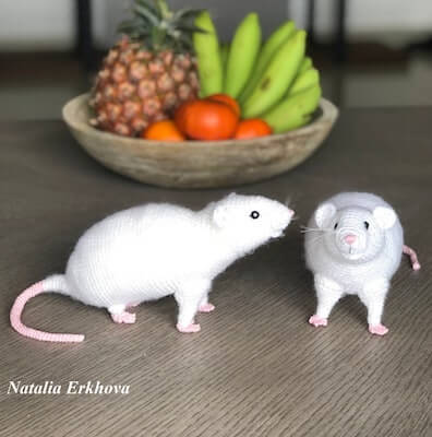 Crochet Realistic Rat Pattern by Crochet By Nata Erkhova