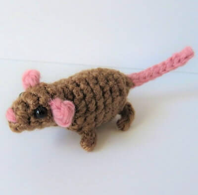Crochet Tiny Rat Pattern by On A Whim Crochet