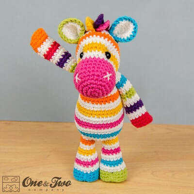 Crochet Zebra Pattern by One And Two Company