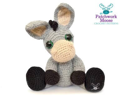 Amigurumi Donkey Crochet Pattern by Patchwork Moose