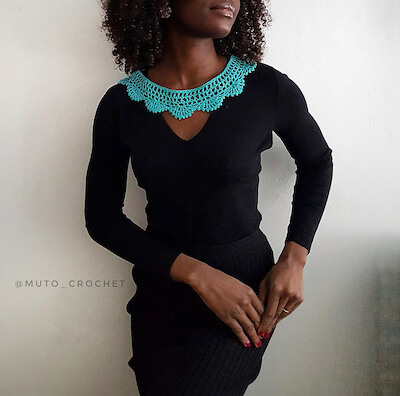 Dora Collar Crochet Pattern by Janet Onome