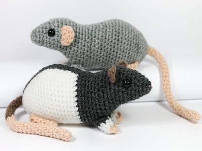 Fancy Rats Crochet Pattern by Katalin Galusz