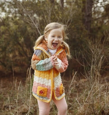 Kids Jacket Crochet Pattern by Crochet Garden