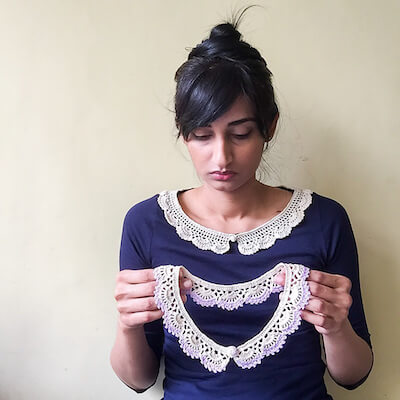Lace Collar Crochet Pattern by Lakshmi Ravi Narayan
