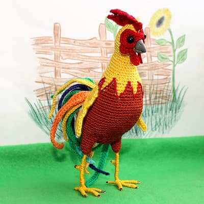 Luchano, The Rooster Crochet Pattern by Crochet Fantasy Toys