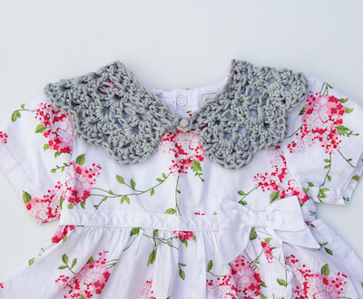 Peter Pan Collar Crochet Pattern by Melanie Thomassian