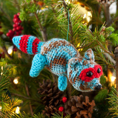 Racy Raccoon Ornament Crochet Pattern by Red Heart