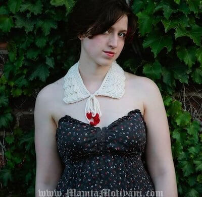 Romantic Ruffles Crochet Collar Pattern by Mamta Motiyani