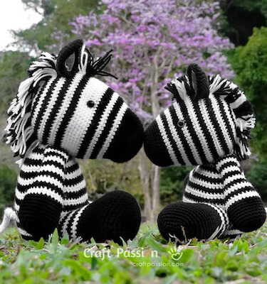 Zebra Amigurumi Crochet Pattern by Craft Passion