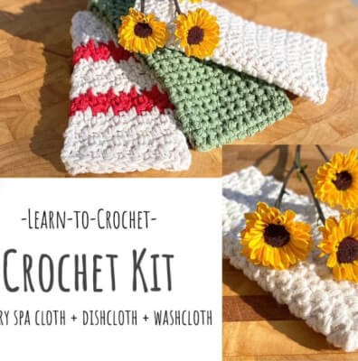 Learn to Crochet Starter Kit from TheKatydidMarket