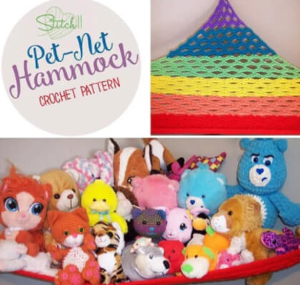 Toy Hammock Crochet Pattern from Stitch11Crochet