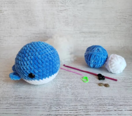 Whale Plush Starter Crochet Kit from CrochetToysbyKrOks