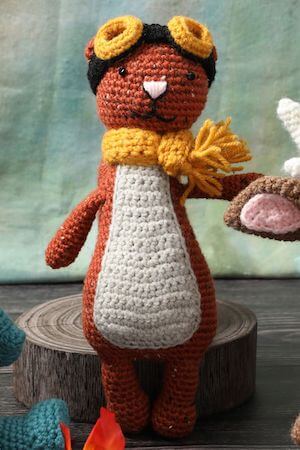Amelia, The Flying Crochet Squirrel Free Pattern by Interweave
