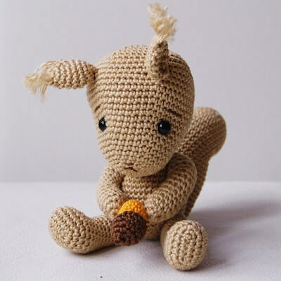 Amigurumi Crochet Squirrel Pattern by Pepika