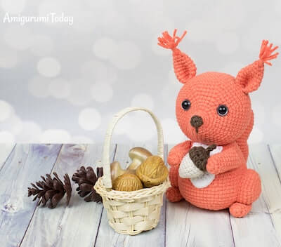 Amigurumi Squirrel Crochet Pattern by Amigurumi Today