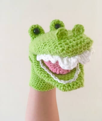 Cassius the Friendly Crocodile Hand Crochet Pattern by Three Loops On The Hook